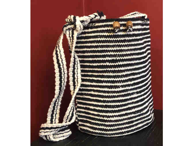 Black And White Mochila Bag