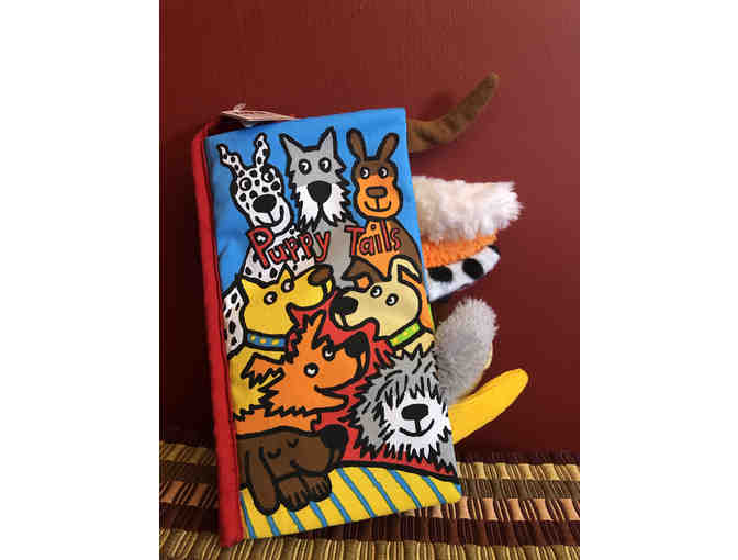 Cute Toddler Basket with Toy Blocks and Other Goodies