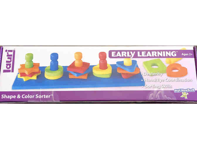 Cute Toddler Basket with Robot Toy and Other Goodies