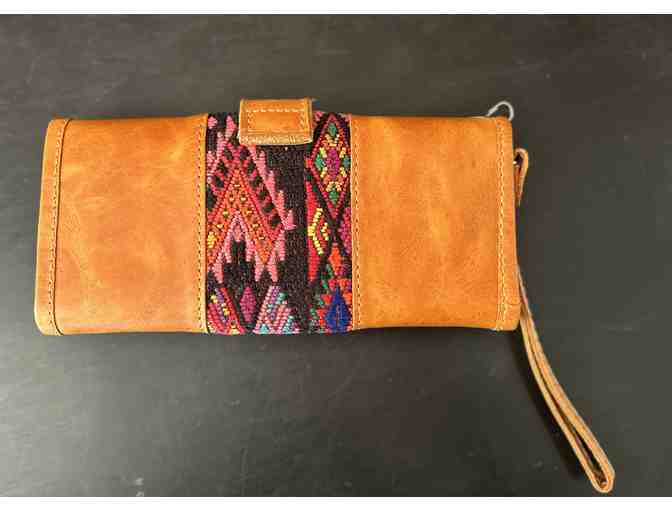 Leather Huipil Wallet