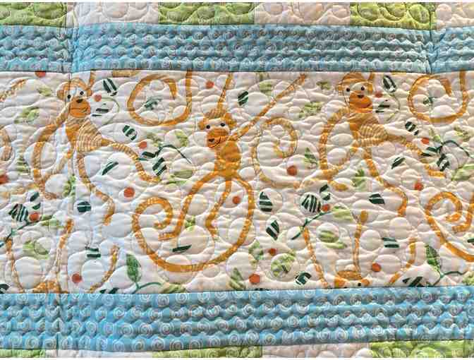 More Fun than a Barrel of Monkeys -- Handmade Child's Quilt
