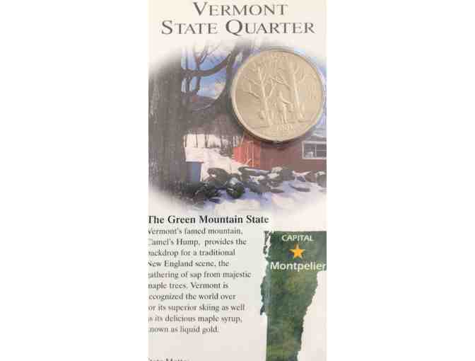 Vermont Package: Collectible Plate and VT State Quarter