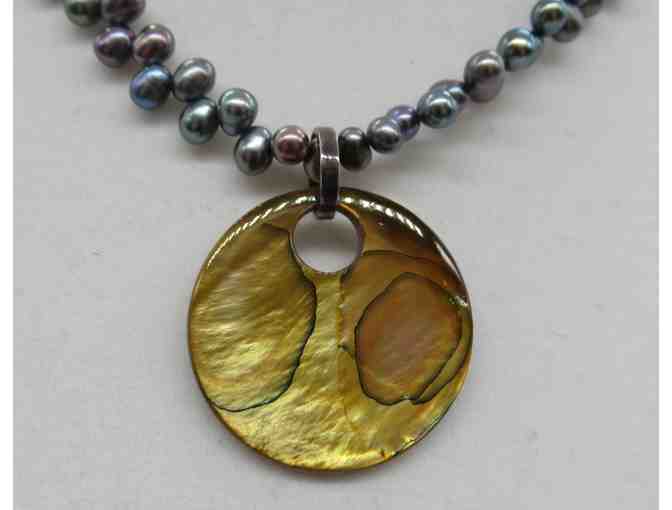 Freshwater Pearl and Mother of Pearl Necklace