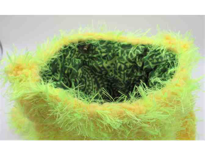 Knitted Handbag - Neon Canary