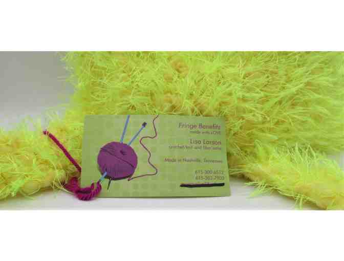 Knitted Handbag - Neon Canary