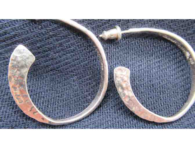 Baroni Silver Loop Earrings