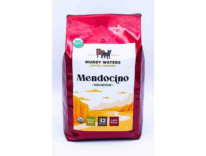 Muddy Waters Coffee, Mendocino Blend, Light Roast Whole Bean, one 32-oz. Bag