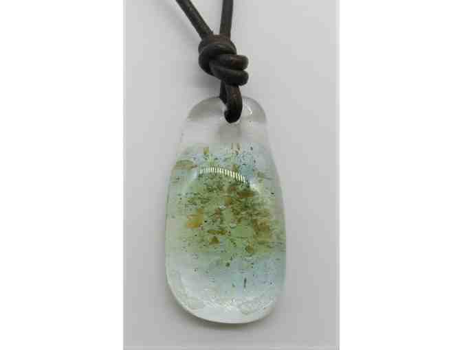 Blown Glass Pendant on a Cord