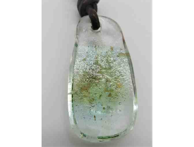 Blown Glass Pendant on a Cord