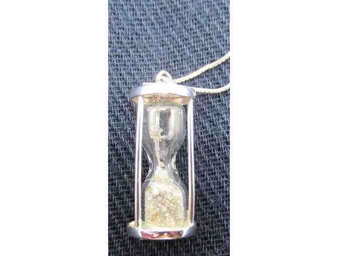 Diamond Dust Hourglass Necklace