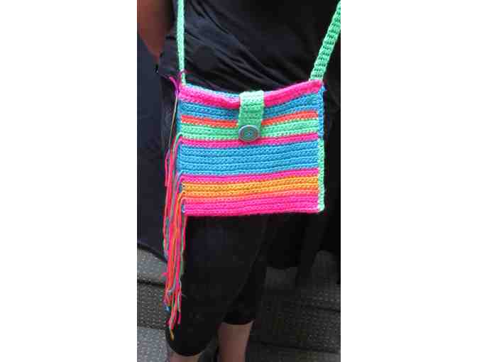 Hand-Crocheted Handbag