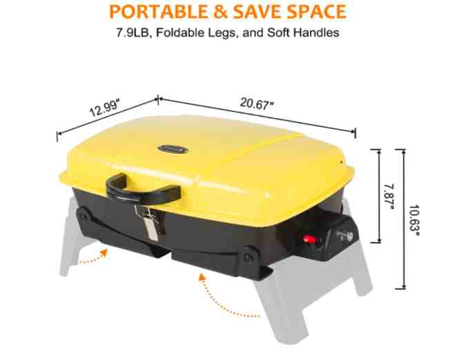 Camplux Portable Tabletop Gas Grill