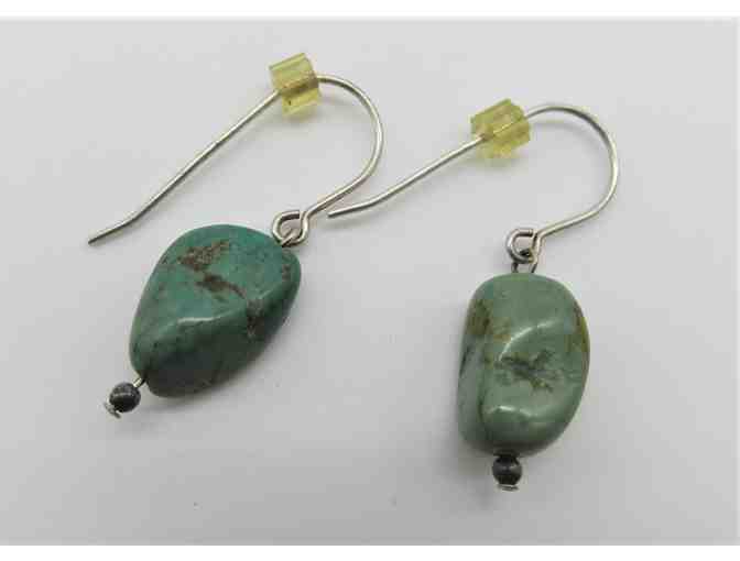 Colorful Beads and Stones Necklace and Earrings