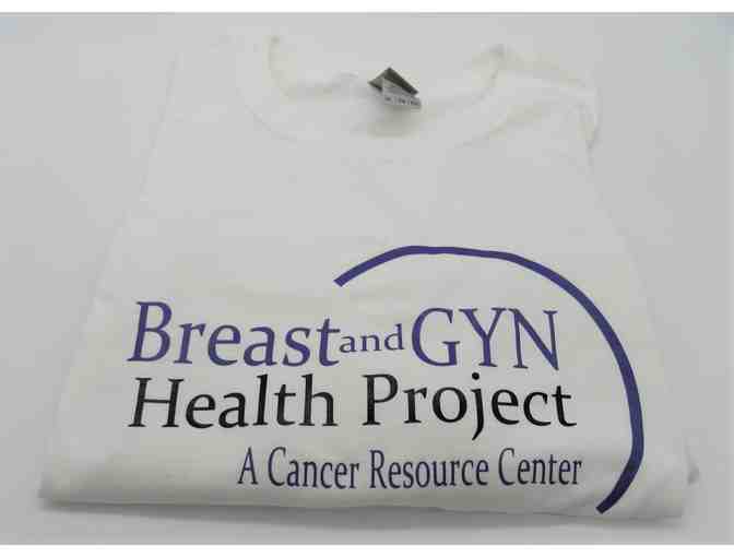 Breast and GYN Health Project Large Canvas Bag and XL White Shirt