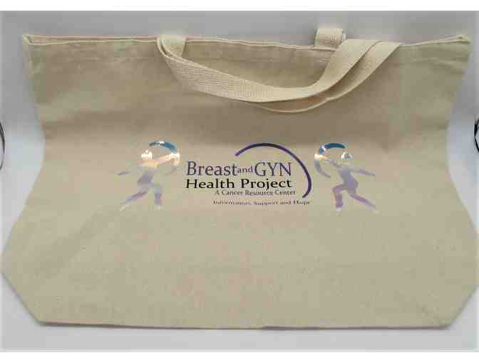 Breast and GYN Health Project Large Canvas Bag and XL White Shirt
