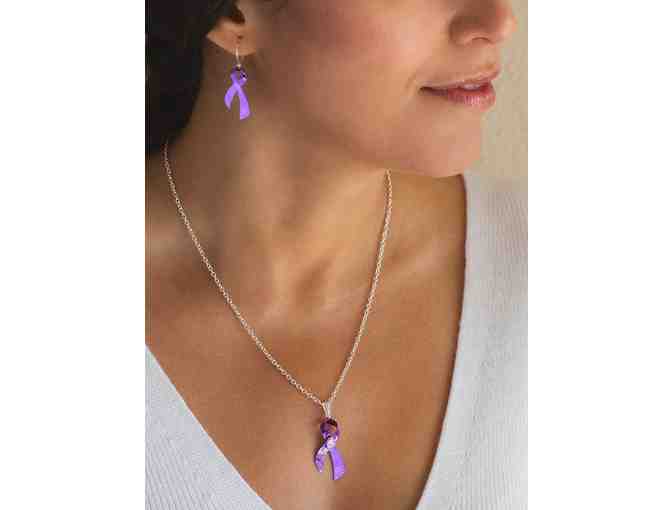 Holly Yashi Cancer Awareness Special Edition Necklace (Lavender)