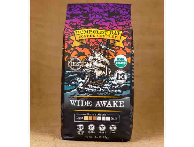 Humboldt Bay Coffee Company Gift Box with Black and Gold Logo Bandana