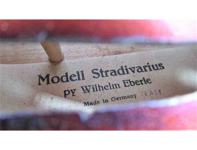 Violin Wilhelm Eberle Stradivarius Model and Bow