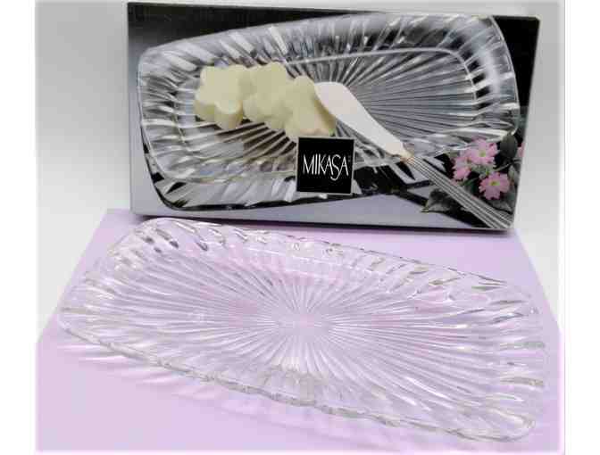 Mikasa Crystal Glass Hostess Tray