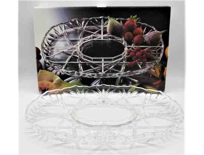 Mikasa Crystal Glass Divided Relish Tray