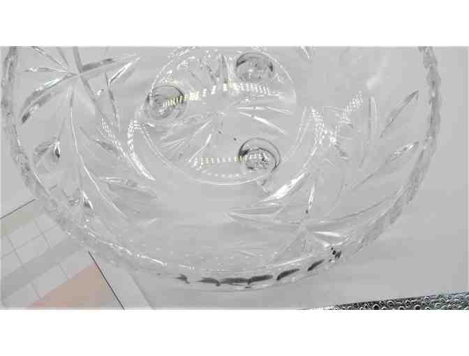 Cut Glass Pedestal Bowl