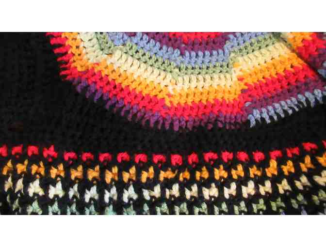 Bright and Cheerful Hand Crocheted Blanket