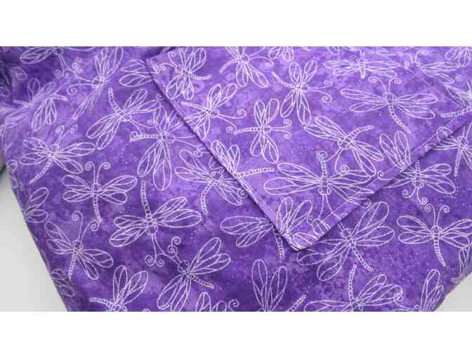 Purple Dragonfly Fabric Schlepping Bag