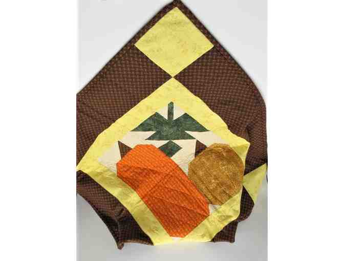 Fall Pumpkins Quilted Wall Hanging or Table Runner