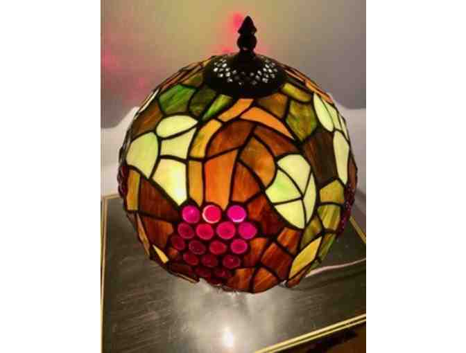 Stained Glass Library Lamp