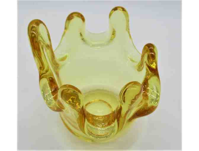 Fire and Light Citrus Yellow Splash Votive Holder