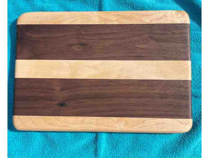 Maple and Walnut Striped Cutting Board Set