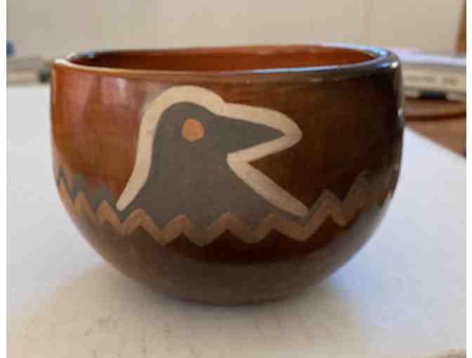 Pottery Bowl with Ravens