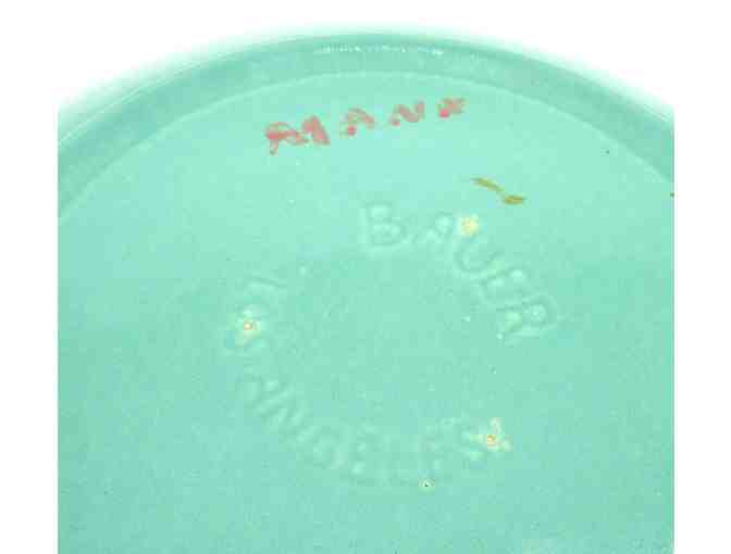 Rare Vintage Bauer Platter in Turquoise