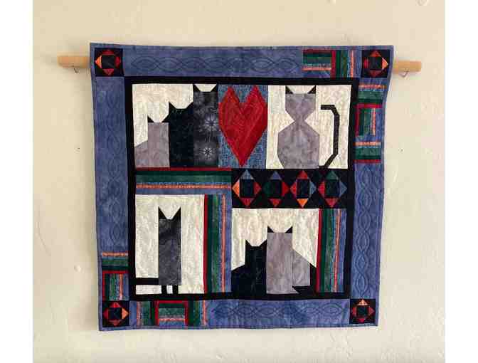 Quilted Cat Wall Hanging - Photo 1