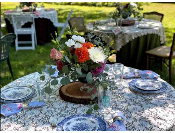 Wedding or Garden Party Event Tablecloth Sets for 7 Tables - Photo 3