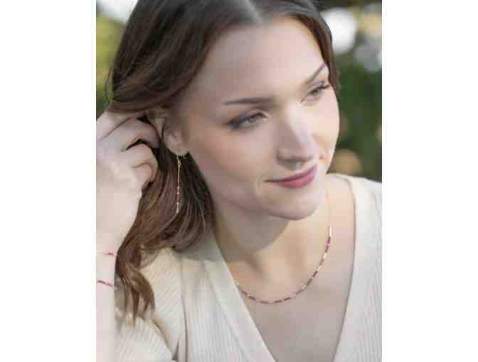 Holly Yashi Sierra Stick Earrings with Matching Sierra Menda Necklace - Photo 1