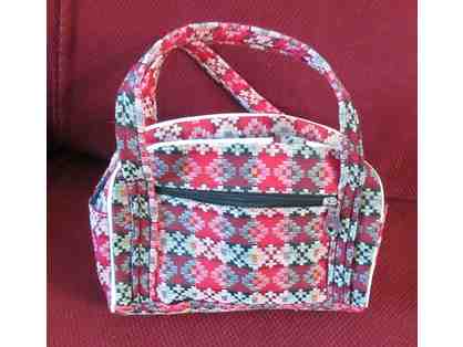 Red Tapestry Hand Bag