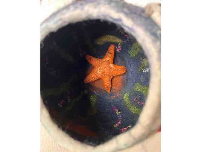 Magical Tide Pool Felted Bowl by Marion Lauter