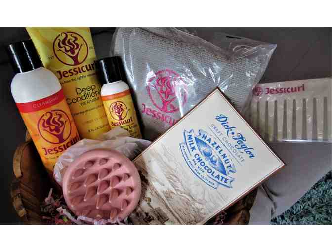 Jessicurl Rich and Radiant Curly Hair Products & Dick Taylor Chocolate