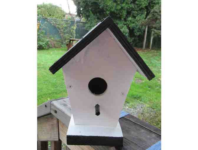 White Bird House with Black Roof - Photo 1