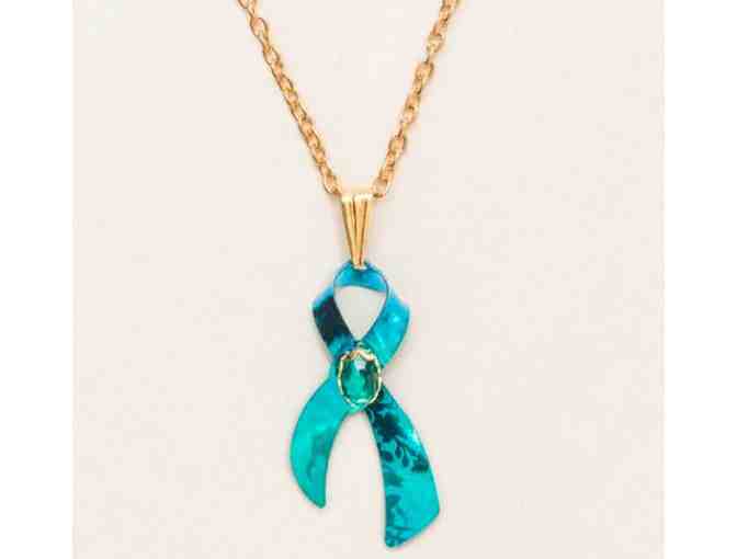 Holly Yashi Teal Cervical or Ovarian Cancer Awareness Special Edition Necklace - Photo 1