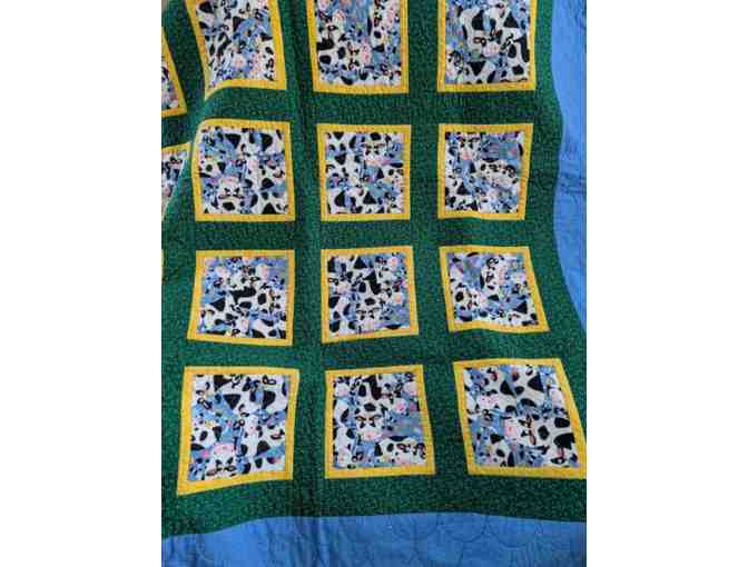 Whimsical Cow Quilt - Perfect for a Child - Photo 1