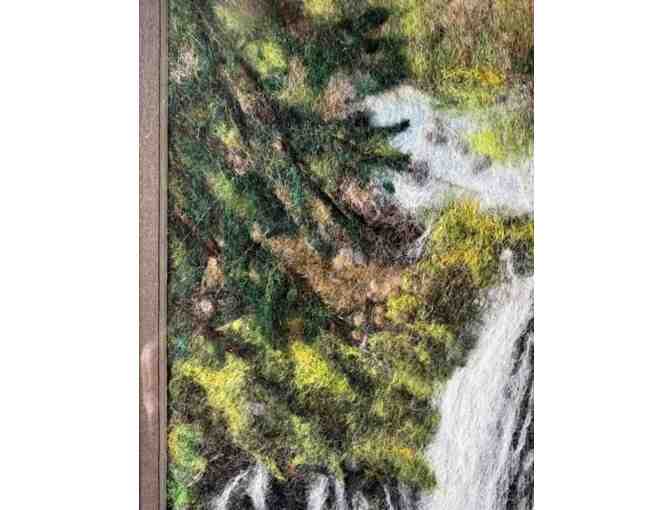 Burney Falls Felted Picture by Marion Lauter