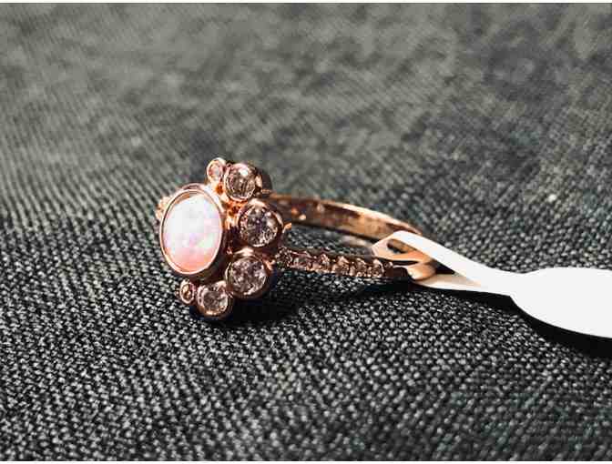 Opal and Rose Gold Ring by Fragrant Jewels