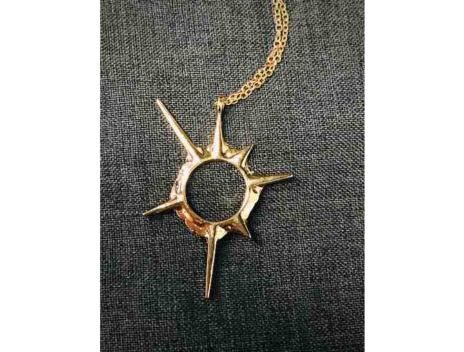 Gold Sunburst Necklace