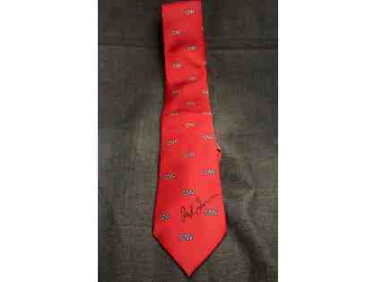 Ted Turner Signed Neck Tie