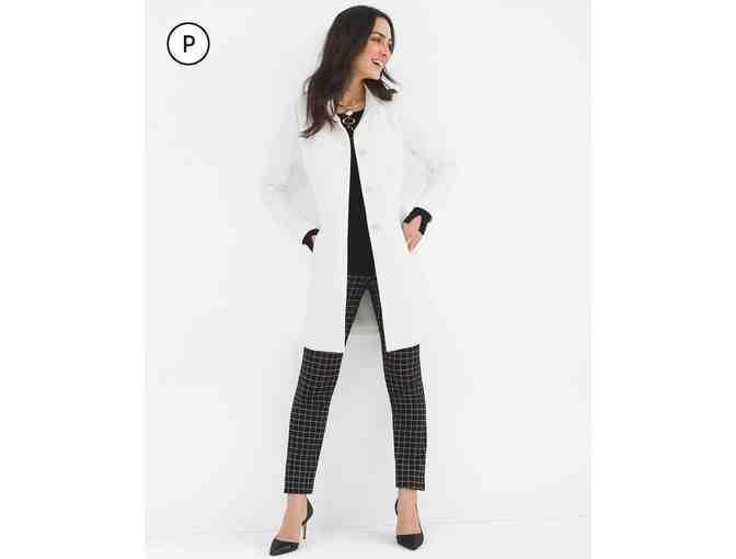 Long Jacquard Knit Jacket (Size 0P)