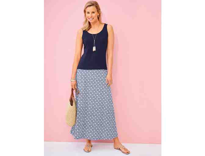 Medallion Print Jersey Maxi Skirt (Size PS)