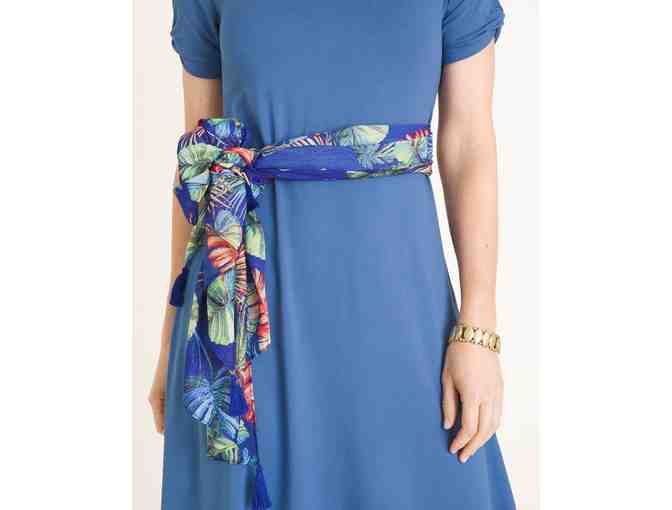 Palm Print Pareo Oblong Scarf