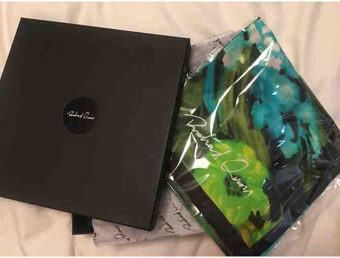 Green Floral Silk Scarf - Richard Quinn